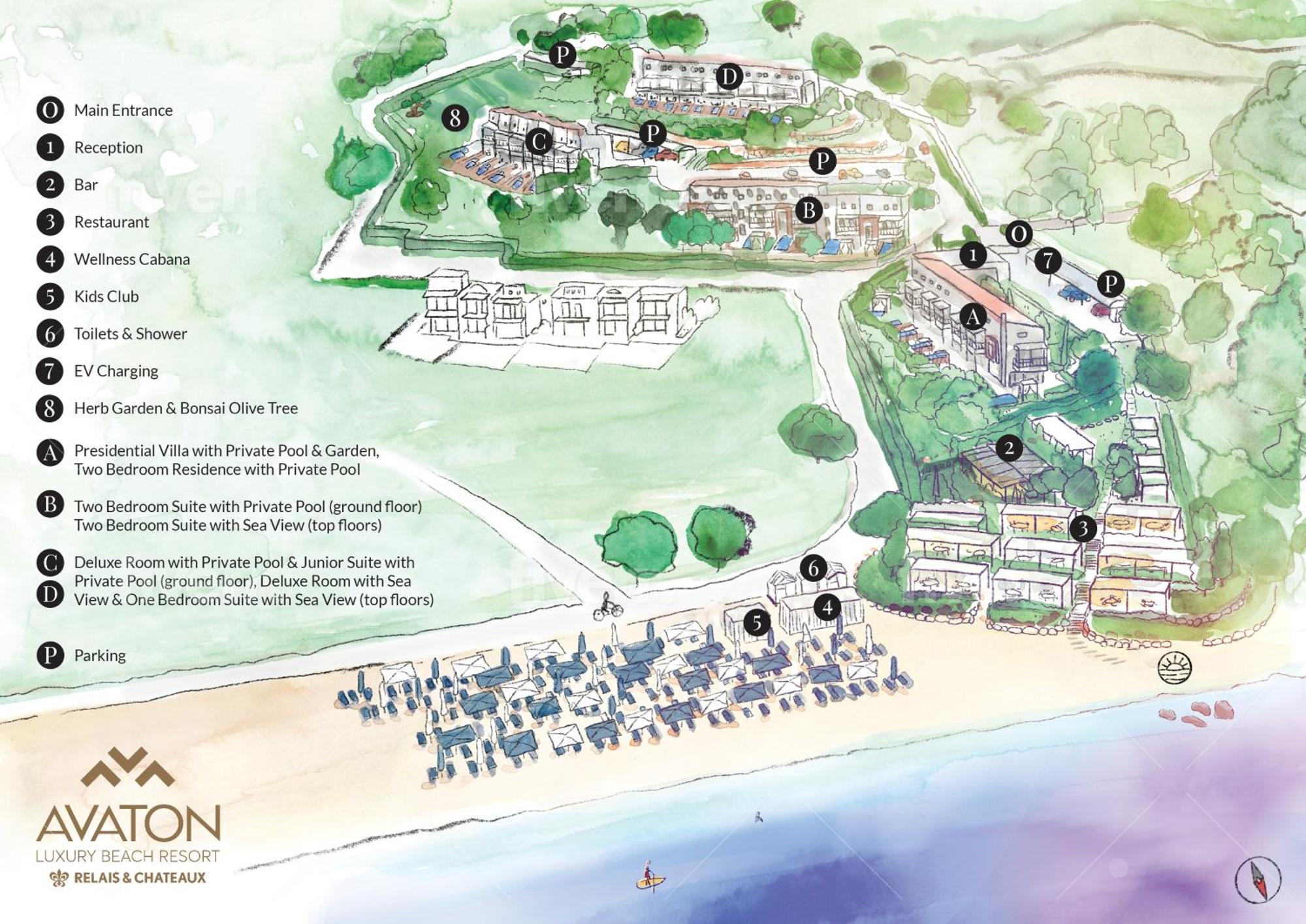 Avaton Luxury Beach Resort - Relais & Chateaux Ouranoupoli Eksteriør billede